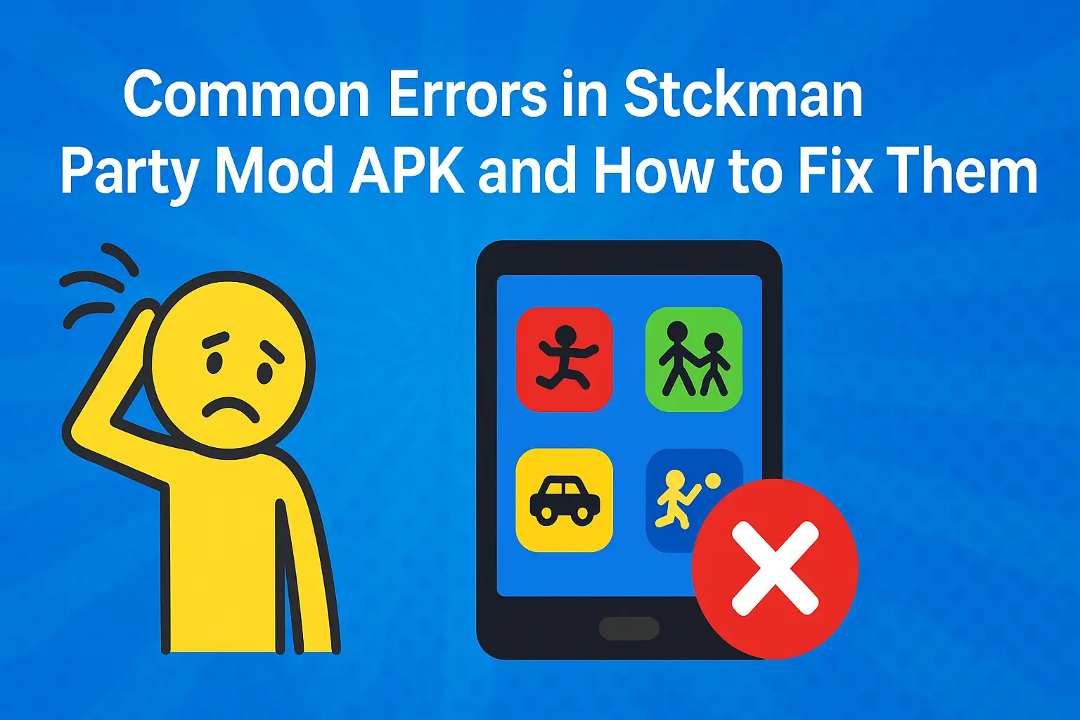 Common Errors in Stickman Party Mod APK and How to Fix Them